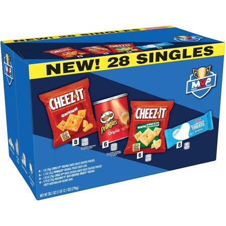 Keebler Snack Variety Pack, Chips/Treats, Singles, 28/BX, Multi PK KEB11461